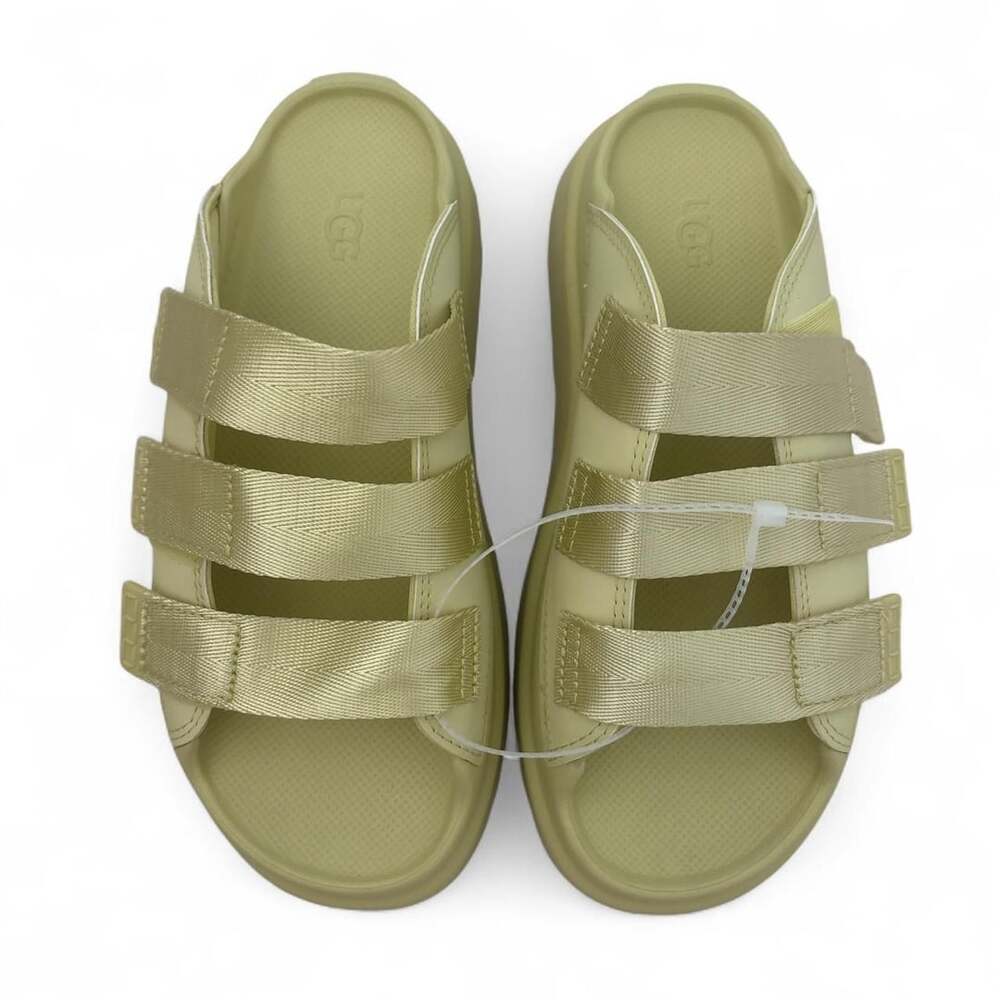 UGG 1167430 GoldenGlow Electric Lime Green Sandals Size 8
